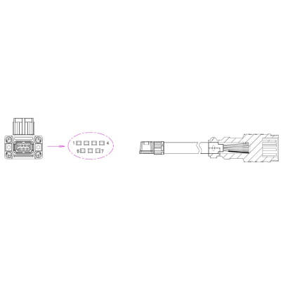 Veichi, VEF07-L050-ANL, Ekonomik Servo, Aksesuar - 2